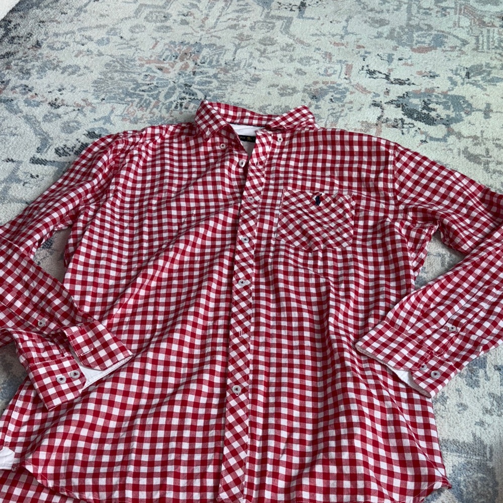 Ralph Lauren Red Gingham Men's Shirt xxl